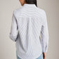 TOPS - Monk & Lou - Tara Stripe Button Up Shirt - PLENTY