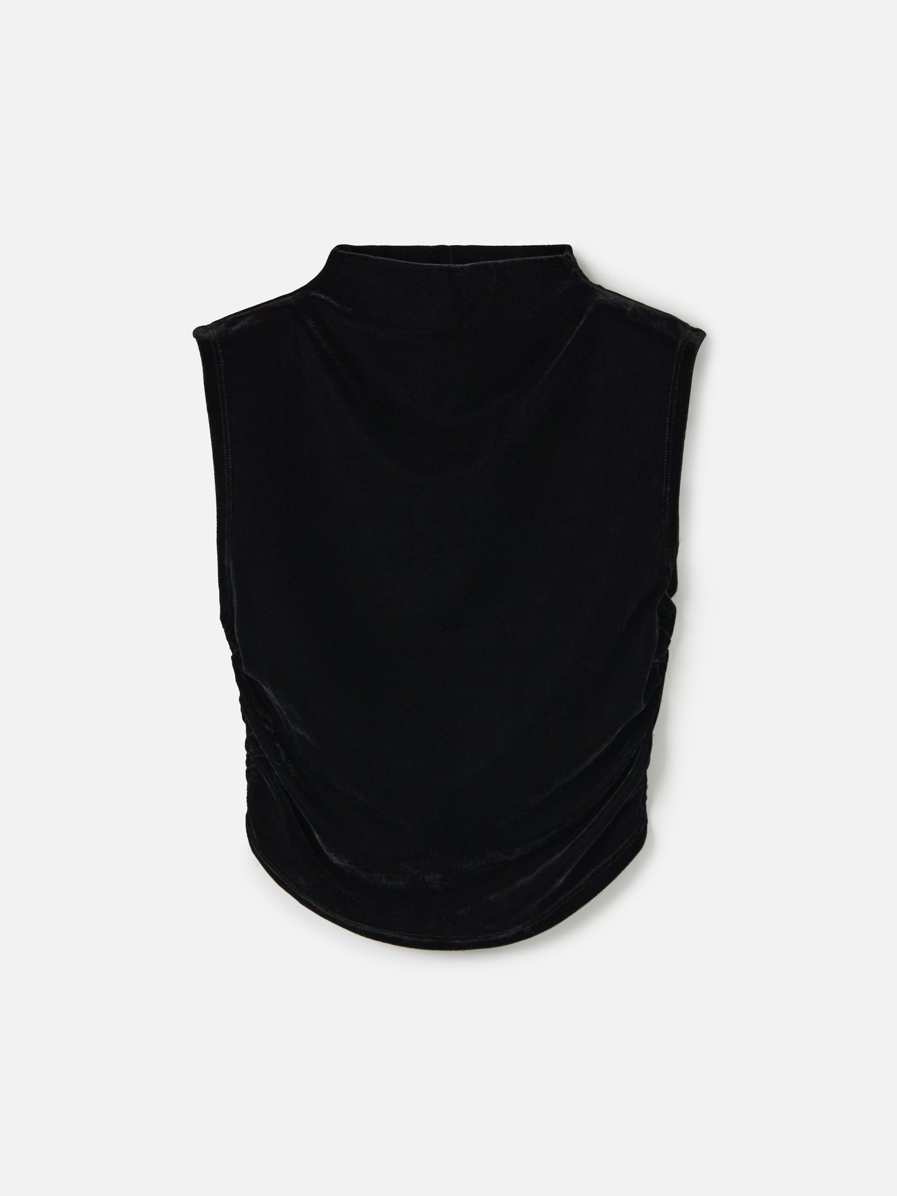 Monk & Lou TOPS Velvet Joyce Mockneck Shell