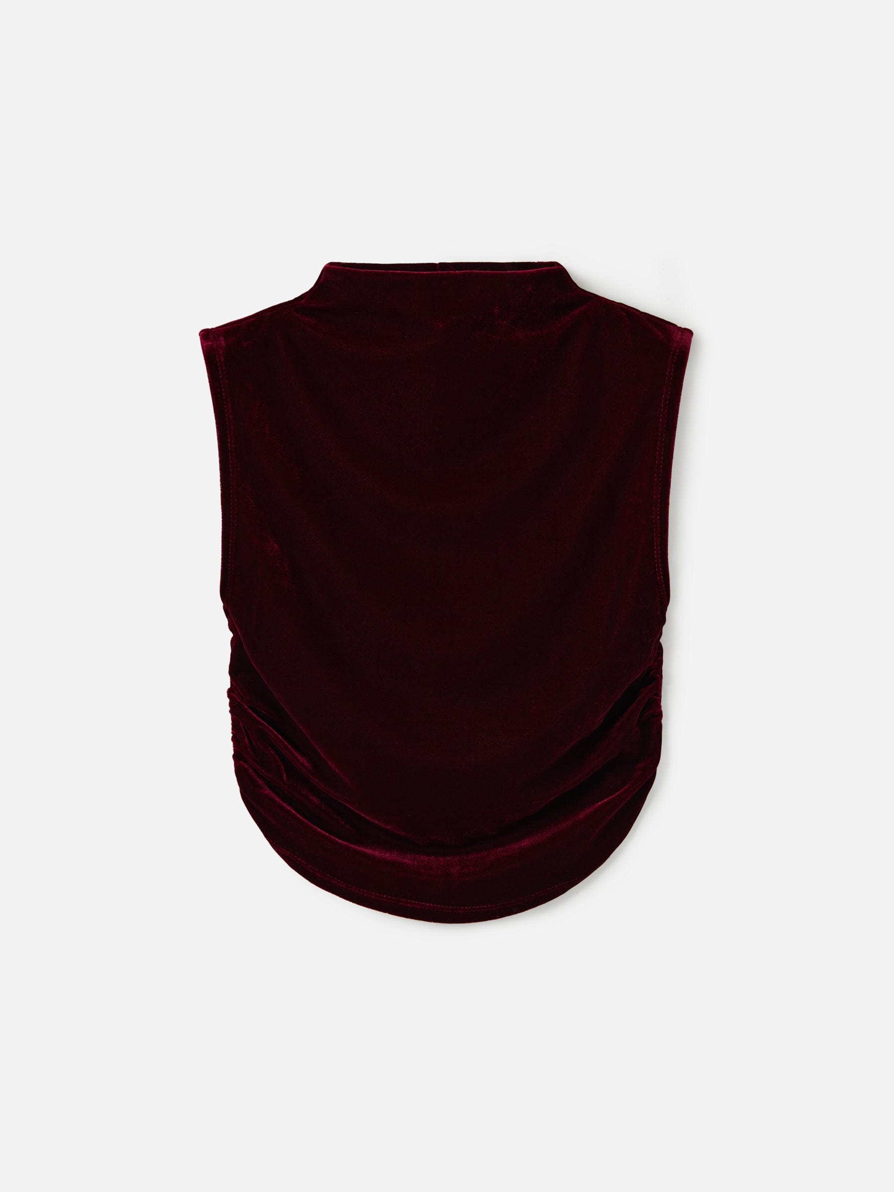 Monk & Lou TOPS Velvet Joyce Mockneck Shell