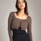 Sweater - Monk & Lou - Capri Cropped Cardigan - PLENTY