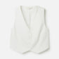 MONK & LOU TOPS White / 2XS Casper Tie Back Vest