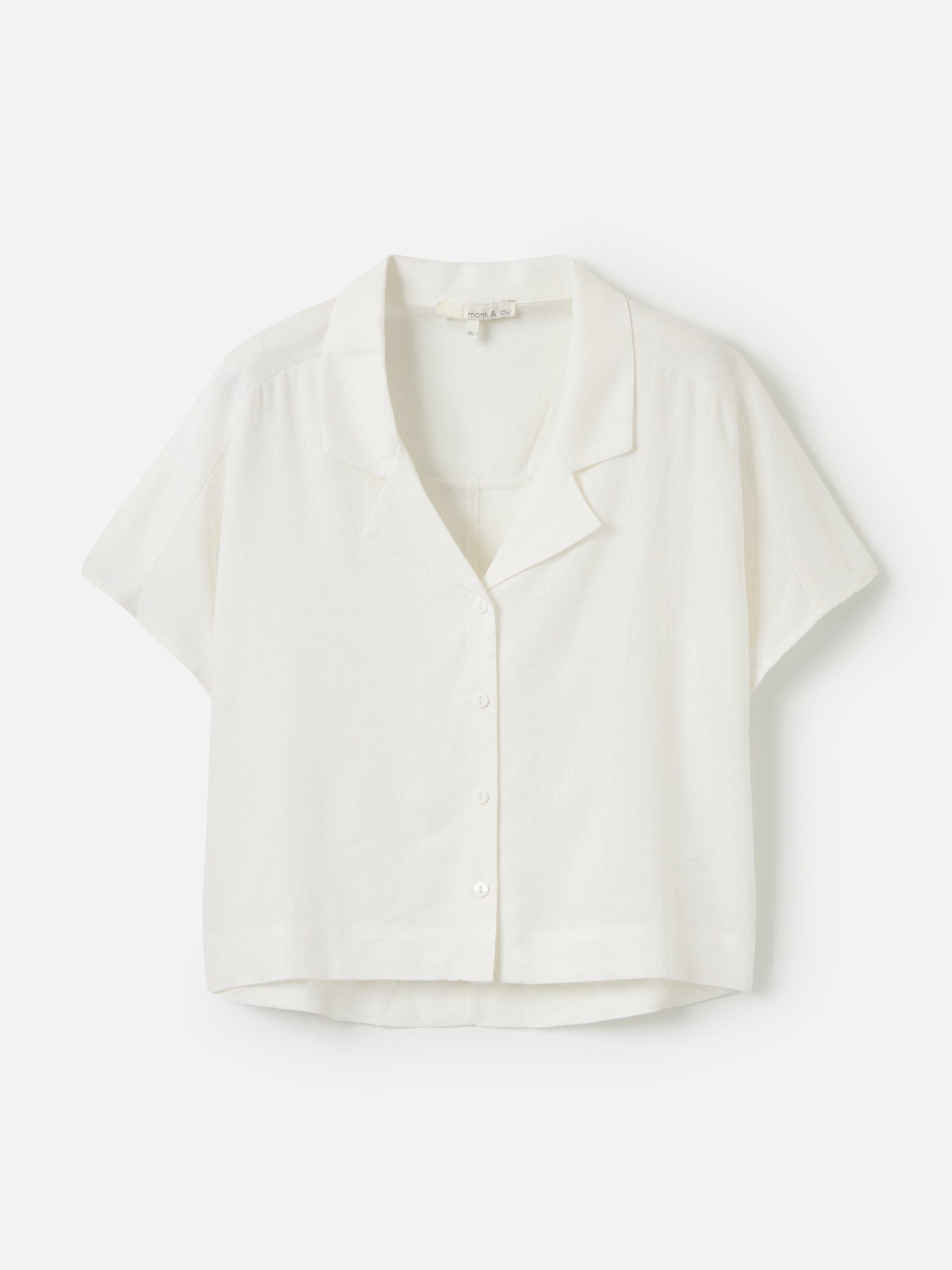 MONK & LOU TOPS White / 2XS Dominica Resort Shirt