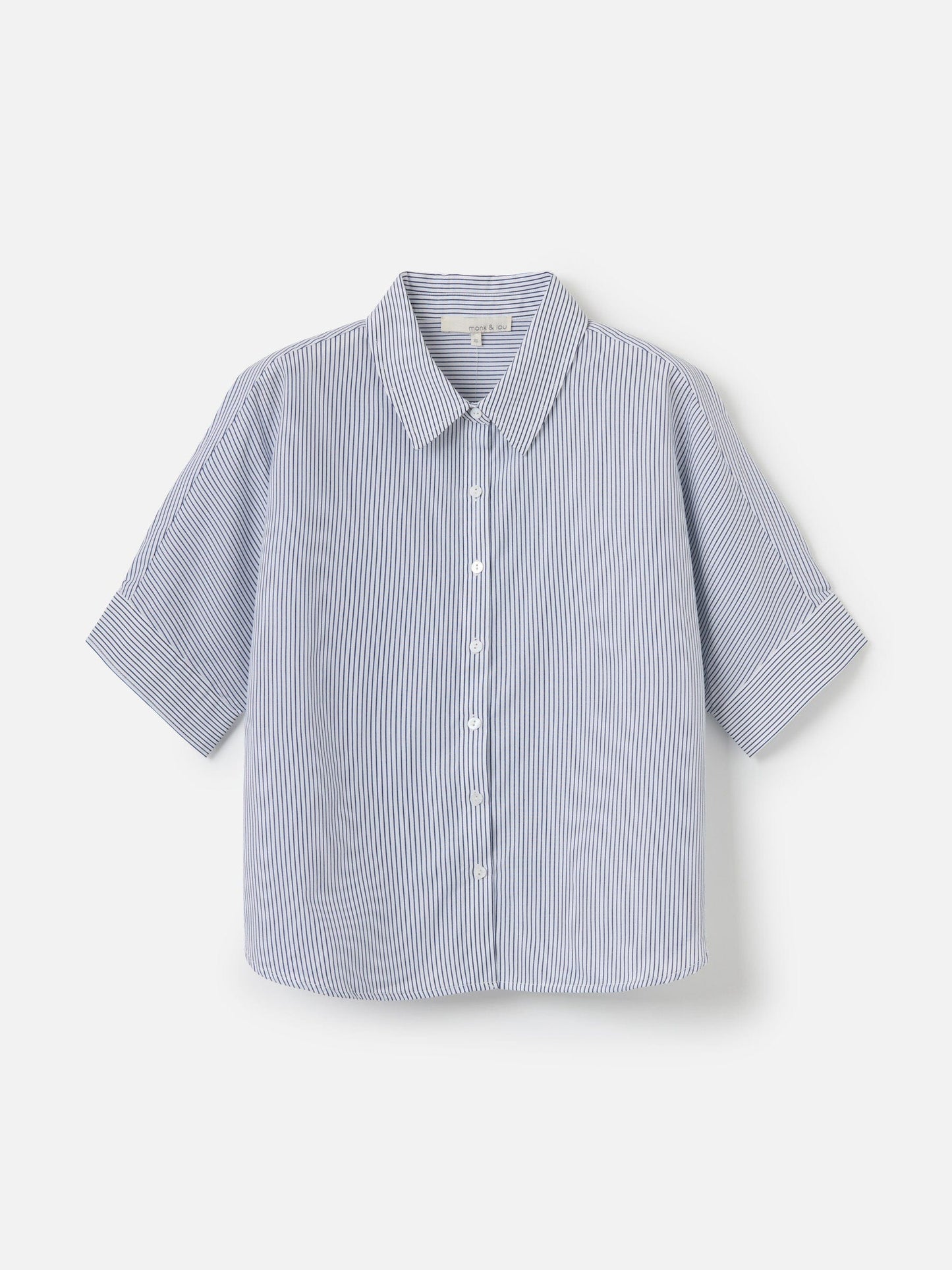 MONK & LOU TOPS White / 2XS Selina Button Up Shirt