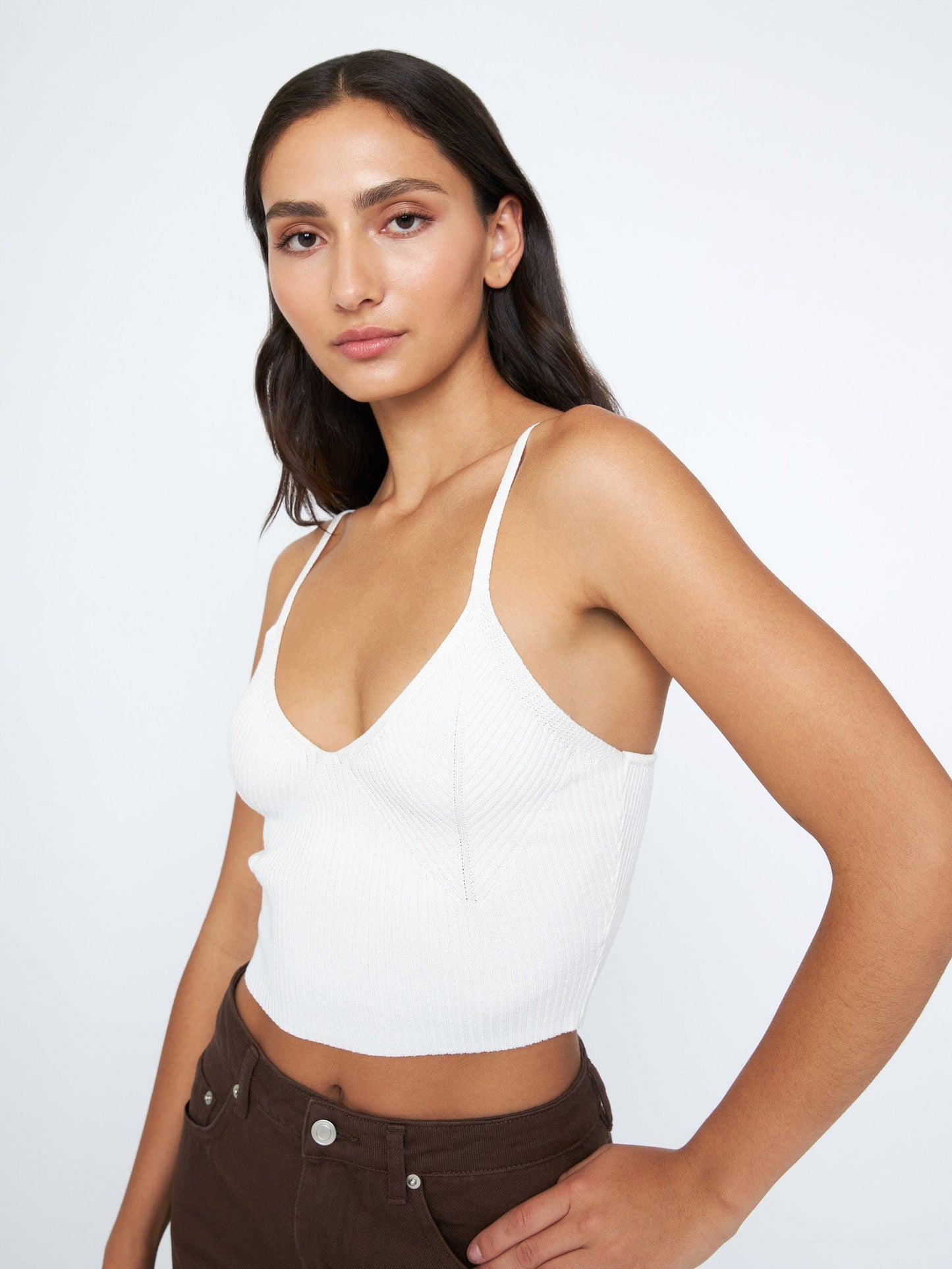 Monk & Lou TOPS White Birch / XXS Rib Scout Crop Tank