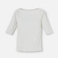 MONK & LOU TOPS White Heather Grey / 2XS Eve Boatneck Top