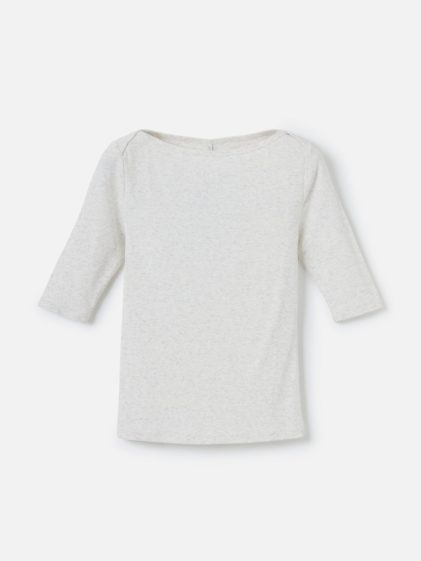 MONK & LOU TOPS White Heather Grey / 2XS Eve Boatneck Top