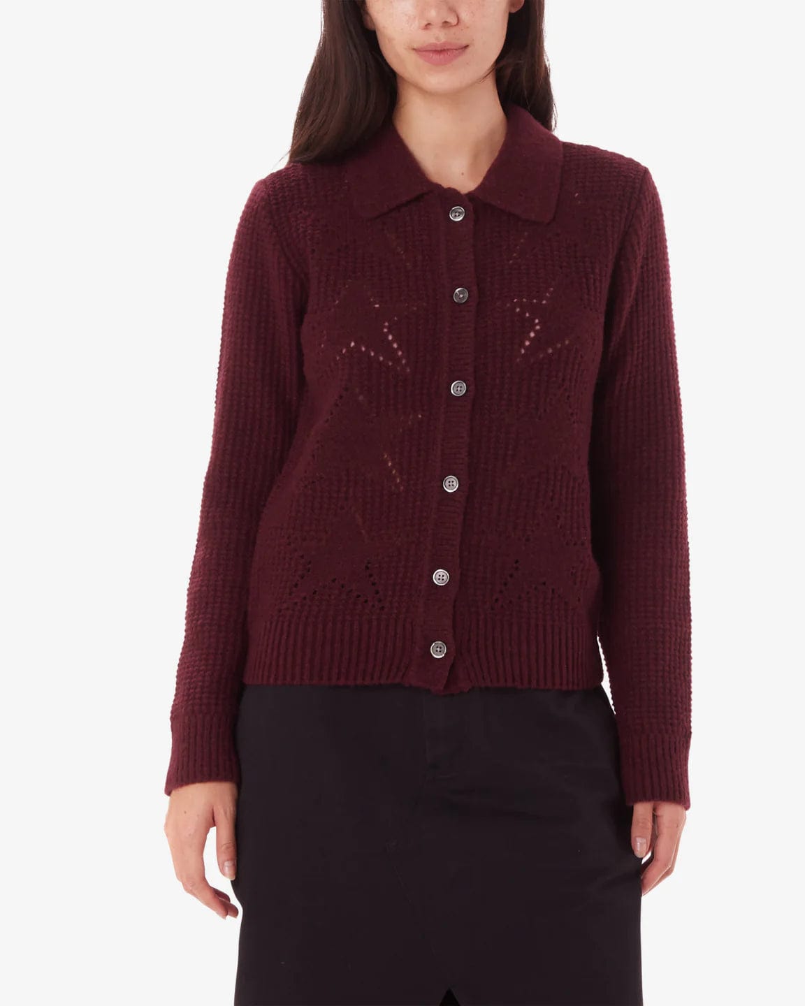 Obey sweaters Wine / XS Fortune Polo Cardi