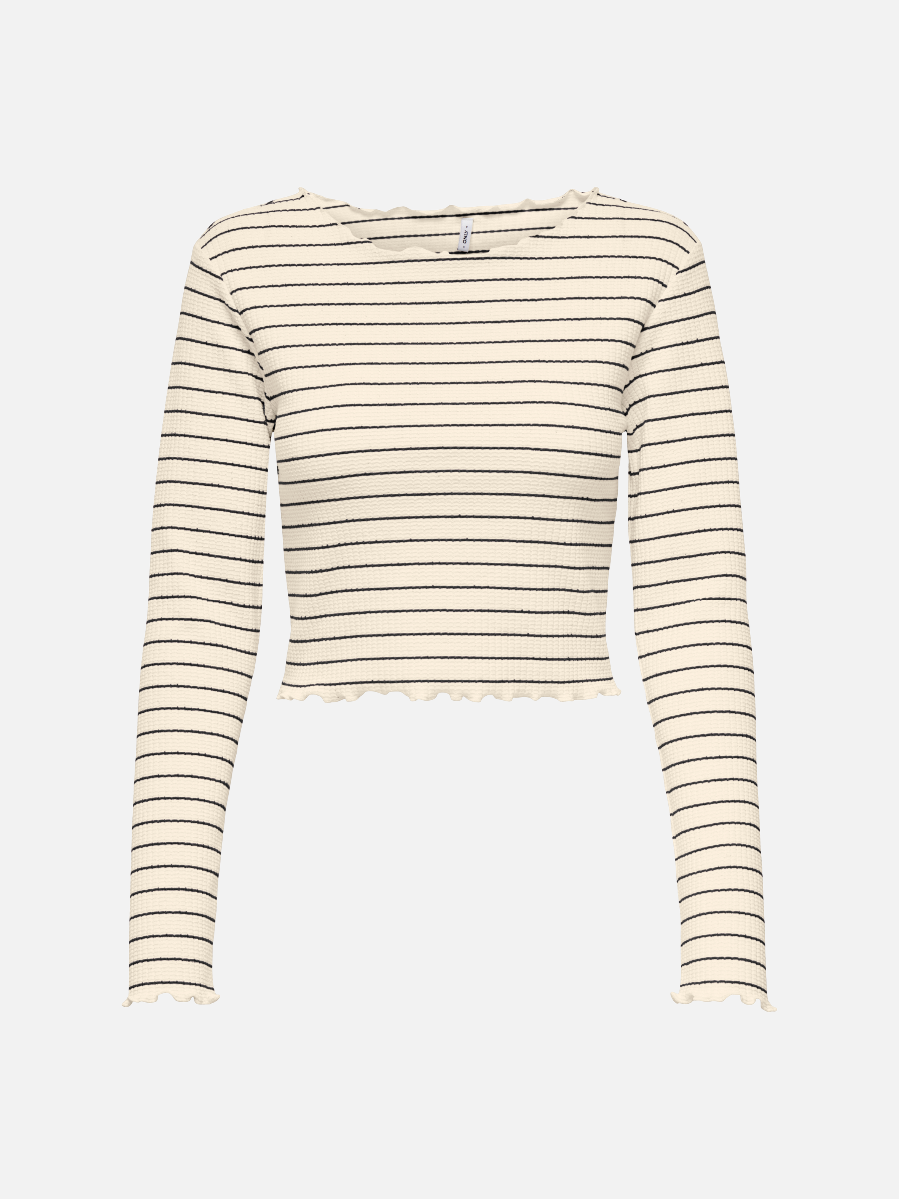 Anits Stripe Long Sleeve Crop Top