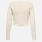 Anits Stripe Long Sleeve Crop Top