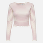 Anits Stripe Long Sleeve Crop Top