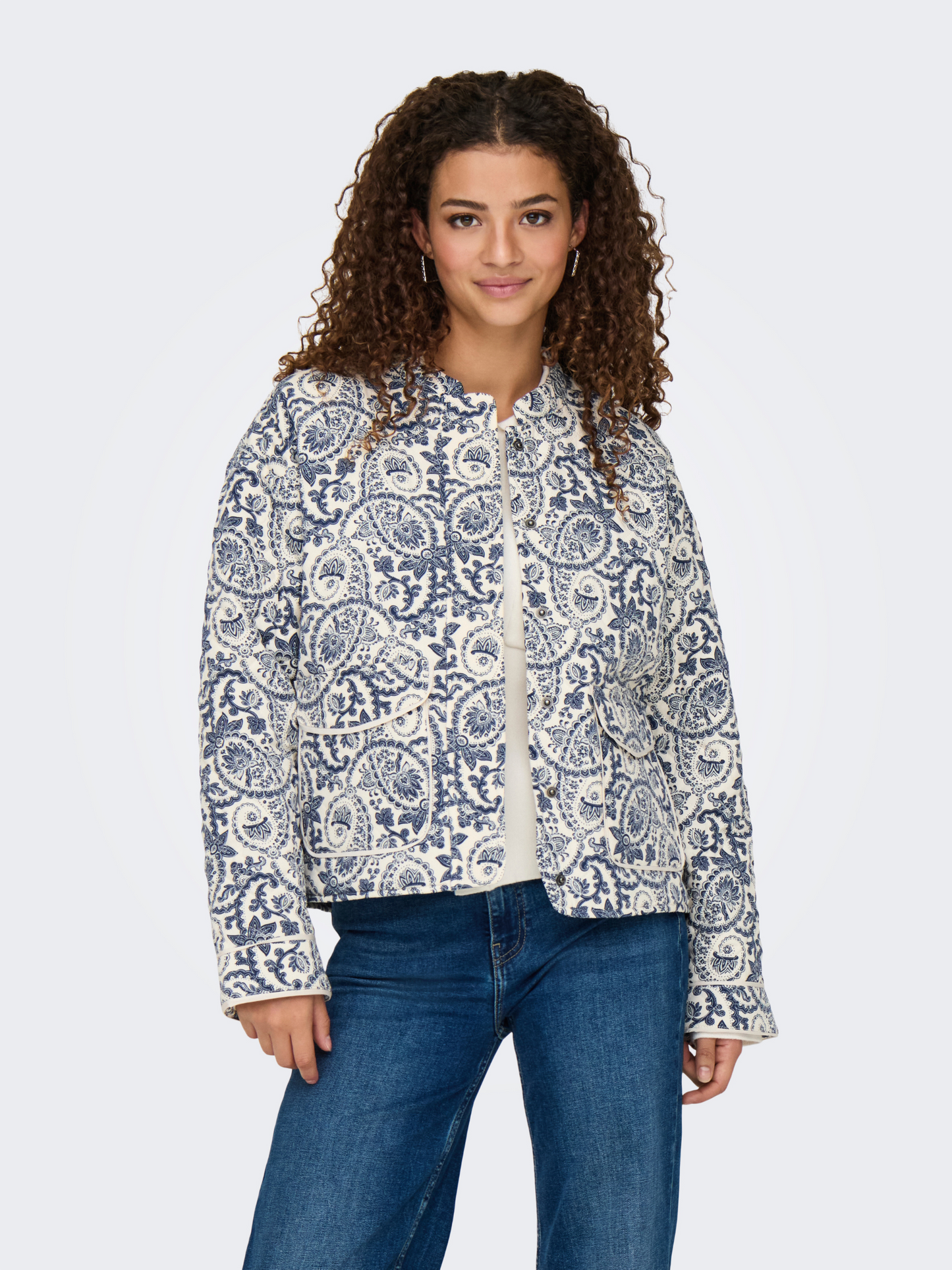 Hallie Quilted Print Jacket