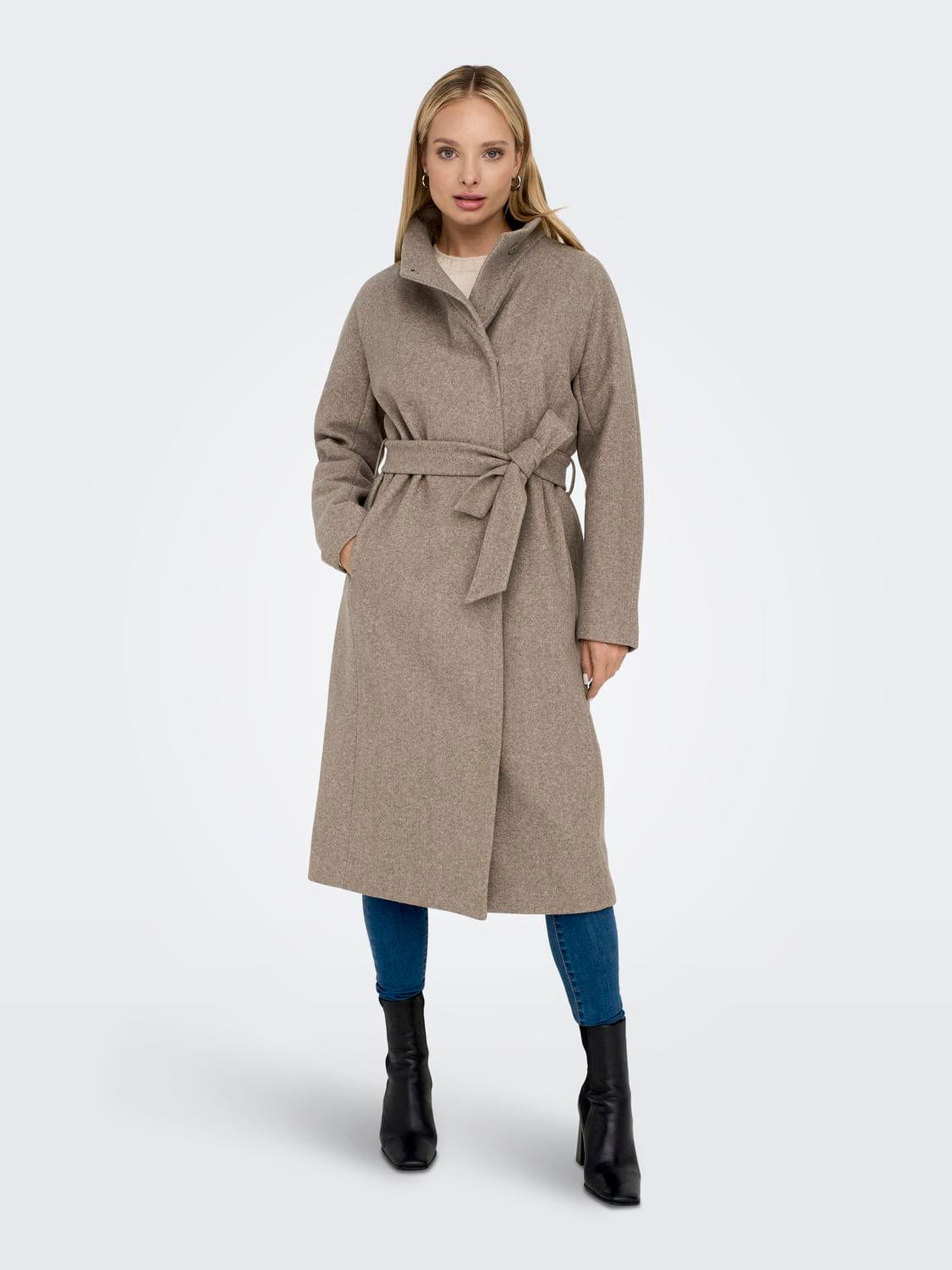 Only OUTERWEAR Emma High Neck Coat