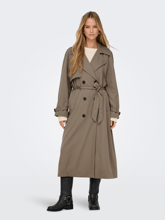 ONLY OUTERWEAR Walnut / XS Chloe Trenchcoat