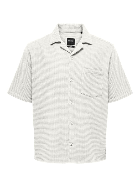 M TOPS - ONLY&SONS - Anson SS Waffle Shirt - PLENTY