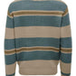 ONLY&SONS PULLOVER ONLY & SONS FOREST REG 12 STRIPE CREW KNIT