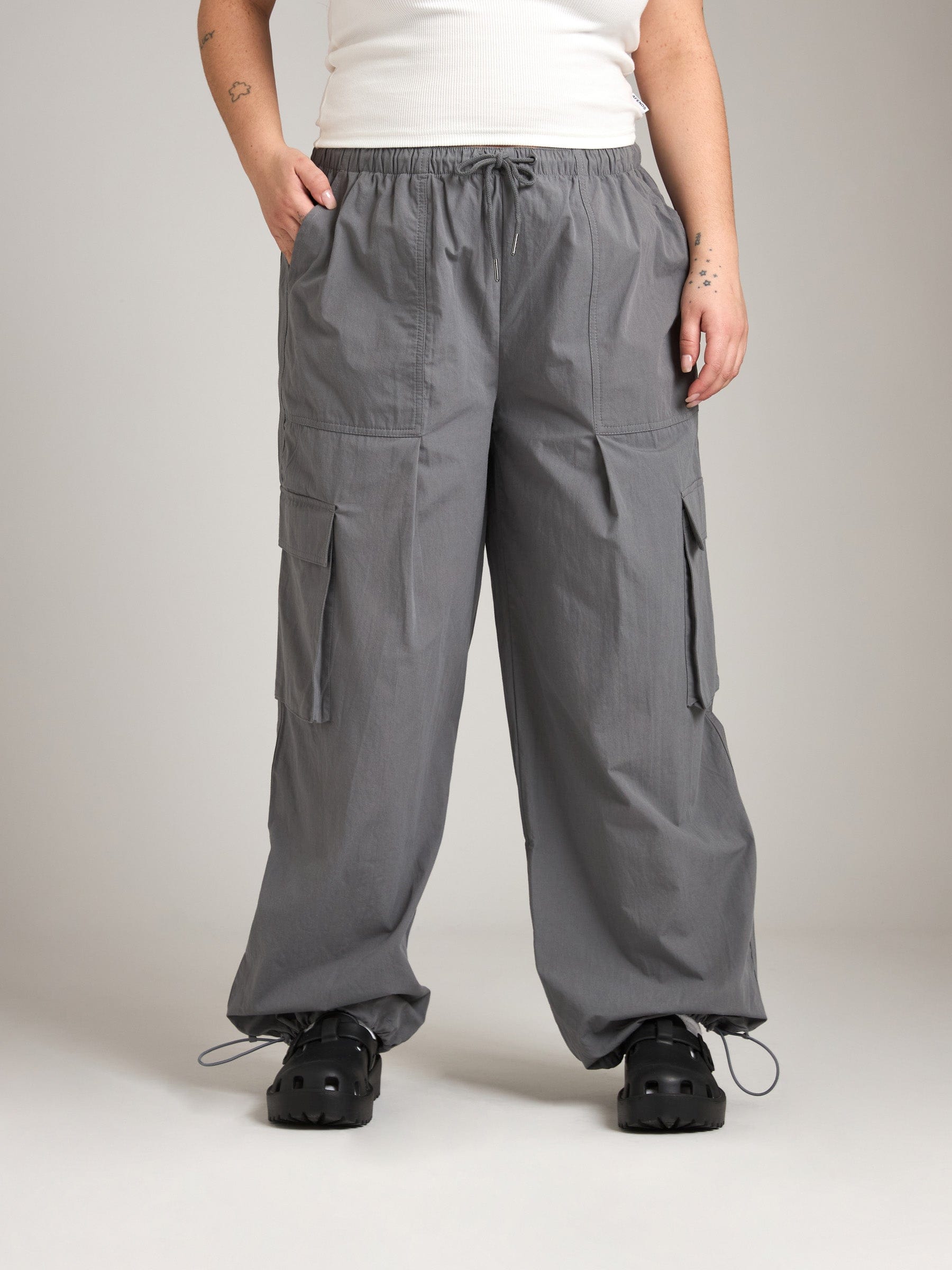 Bottoms - PGD - Diaz Parachute Cargo Pants - PLENTY