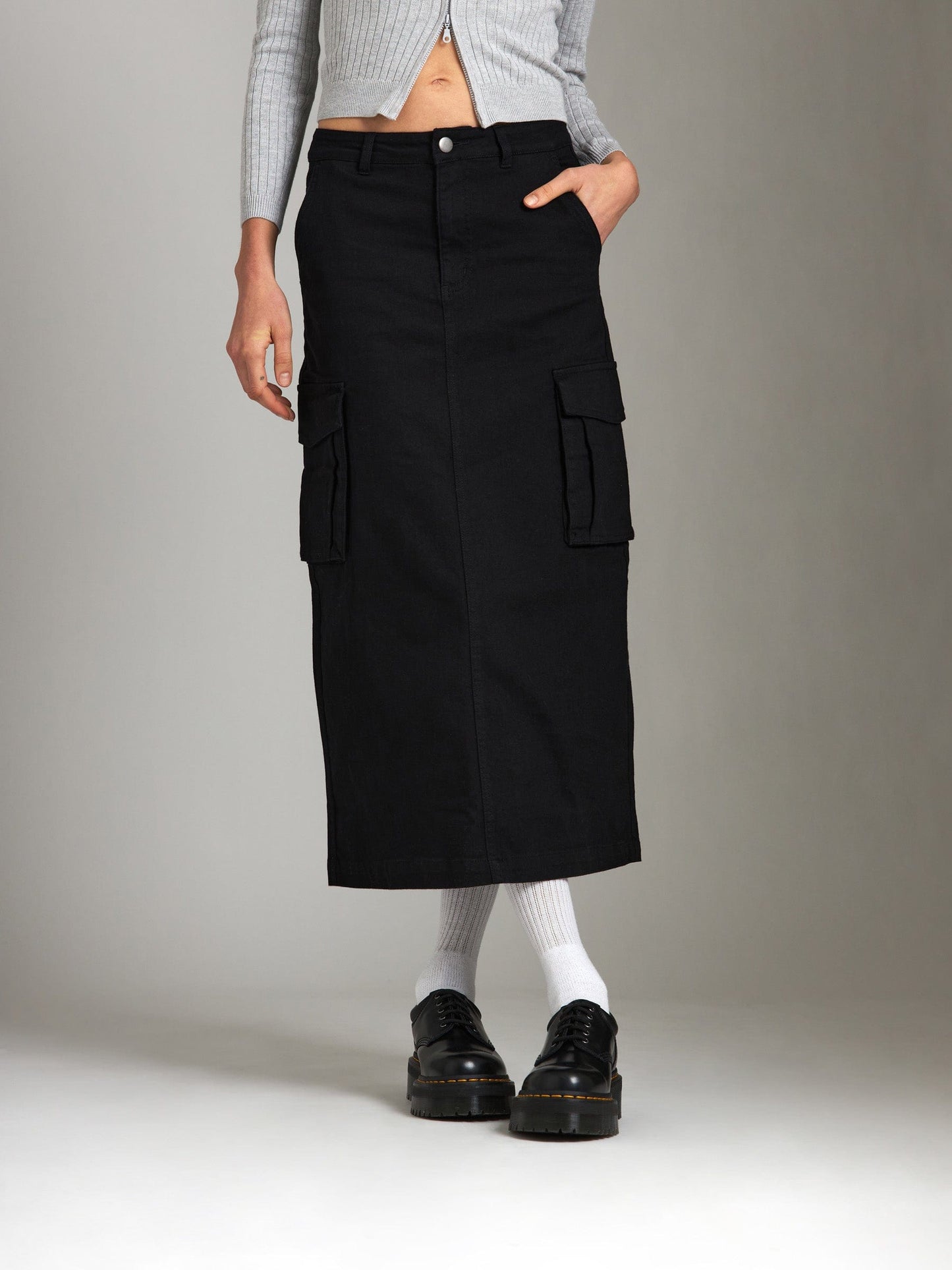 Bottoms - PGD - Marion Cargo Maxi Skirt - PLENTY