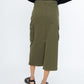 PGD BOTTOMS Marion Cargo Maxi Skirt - Kelp