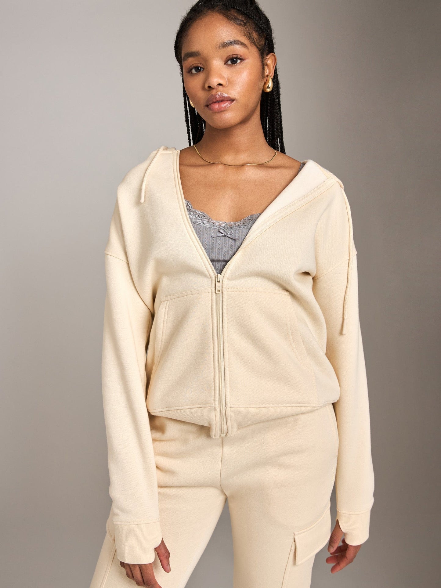 Sweater - PGD - Kaylee Relaxed Hoodie - PLENTY