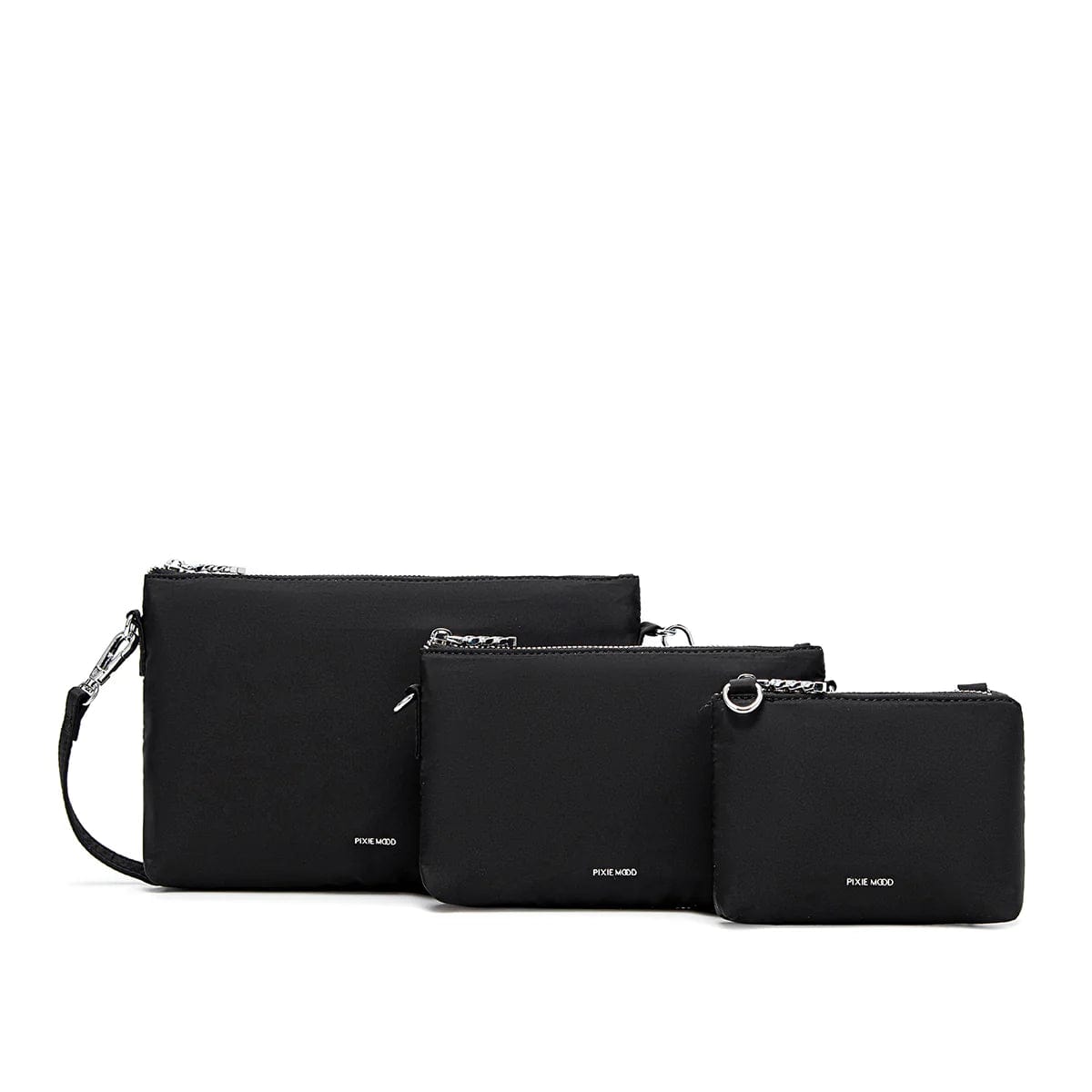 Pixie Mood BAGS Black Nylon Drea Pouches