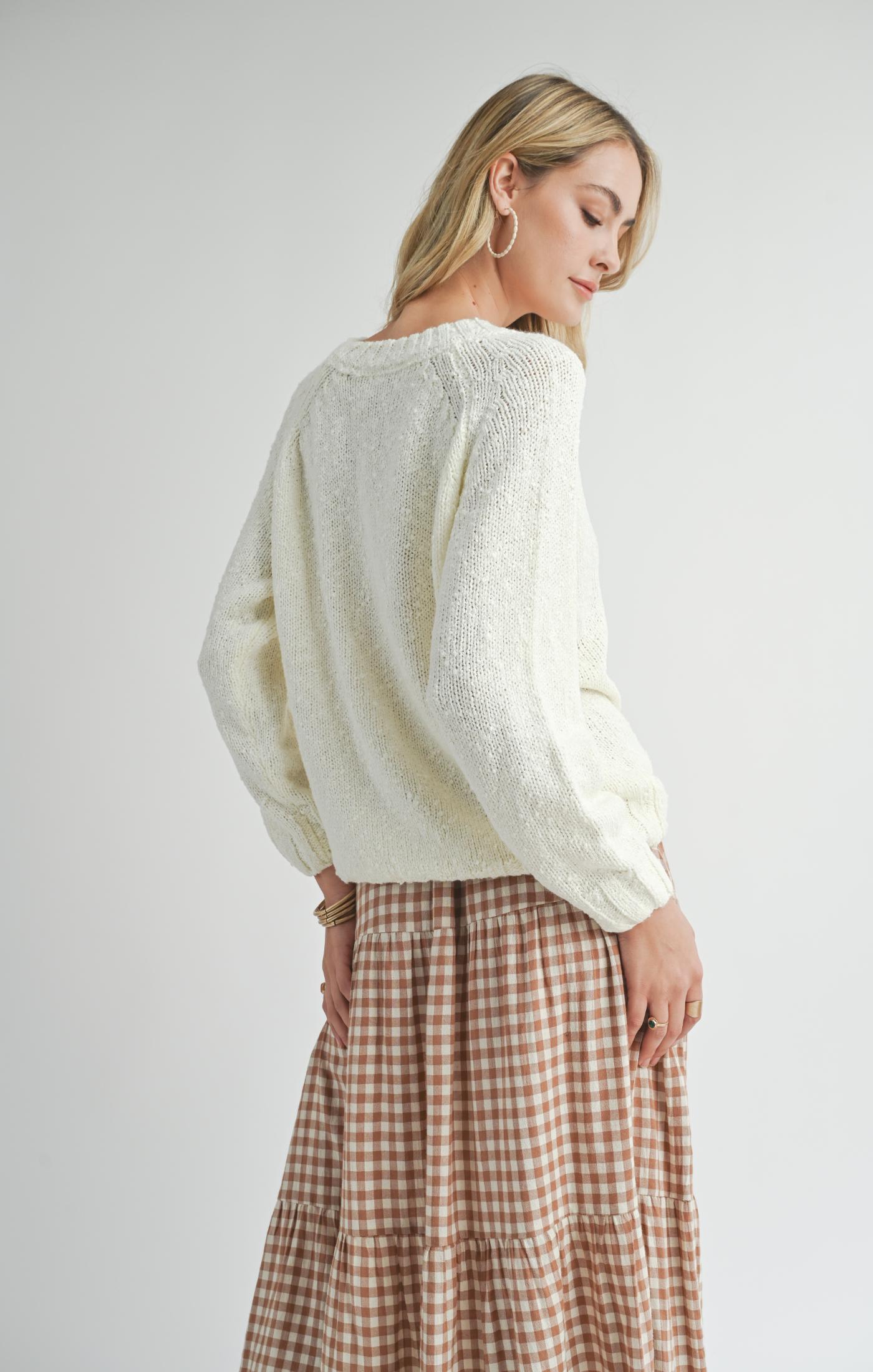 sweater - SADIE & SAGE - Pandora Crewneck Sweater - PLENTY