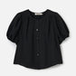 PROPAGANDA TOPS Black / M Savita Bubble Blouse