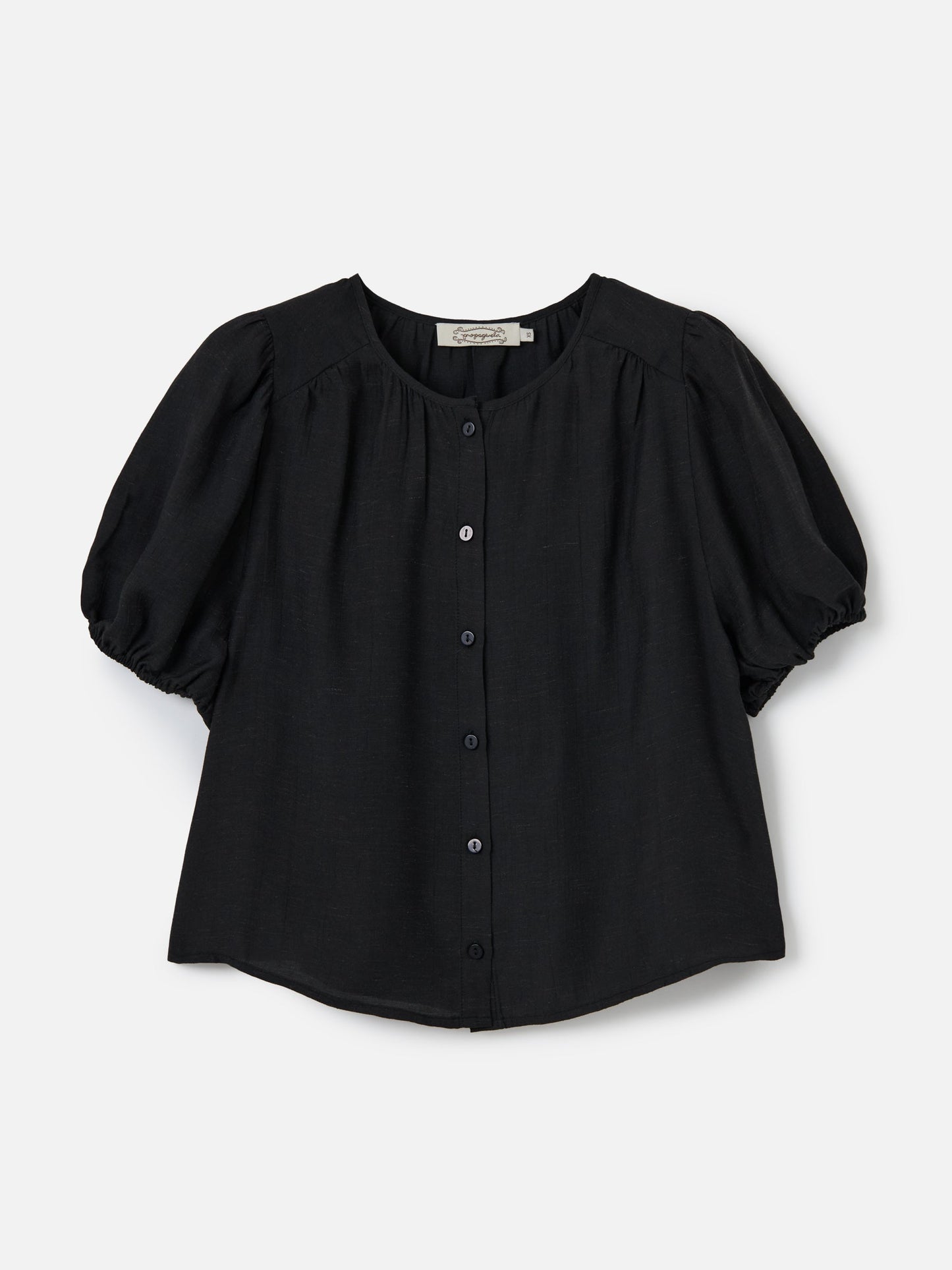 PROPAGANDA TOPS Black / M Savita Bubble Blouse