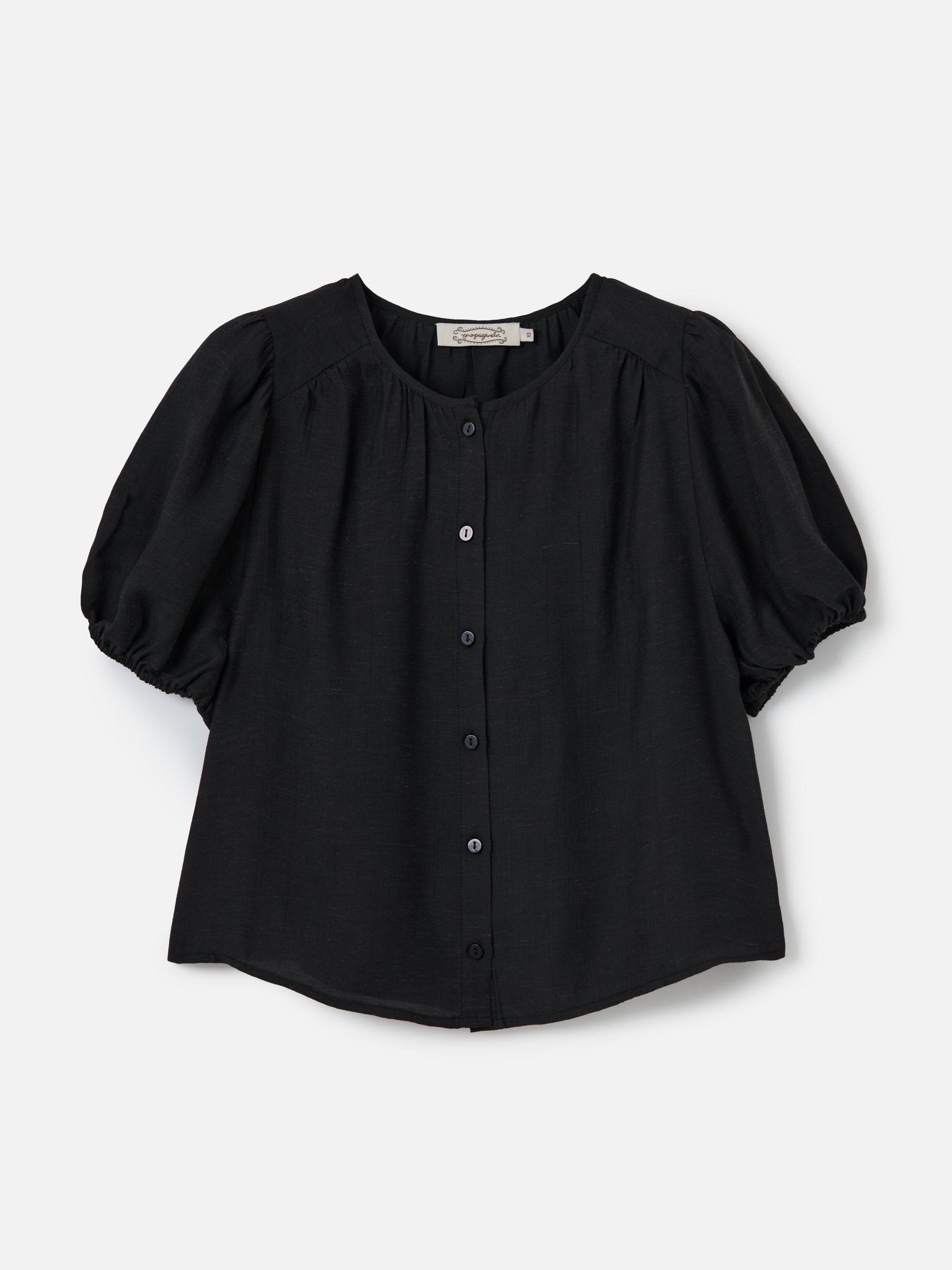 PROPAGANDA TOPS Black / M Savita Bubble Blouse