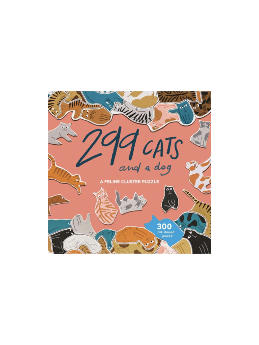 RAINCOAST LIFESTYLE 299 CATS 299 Cats (and a Dog) 300 Piece Cluster Puzzle