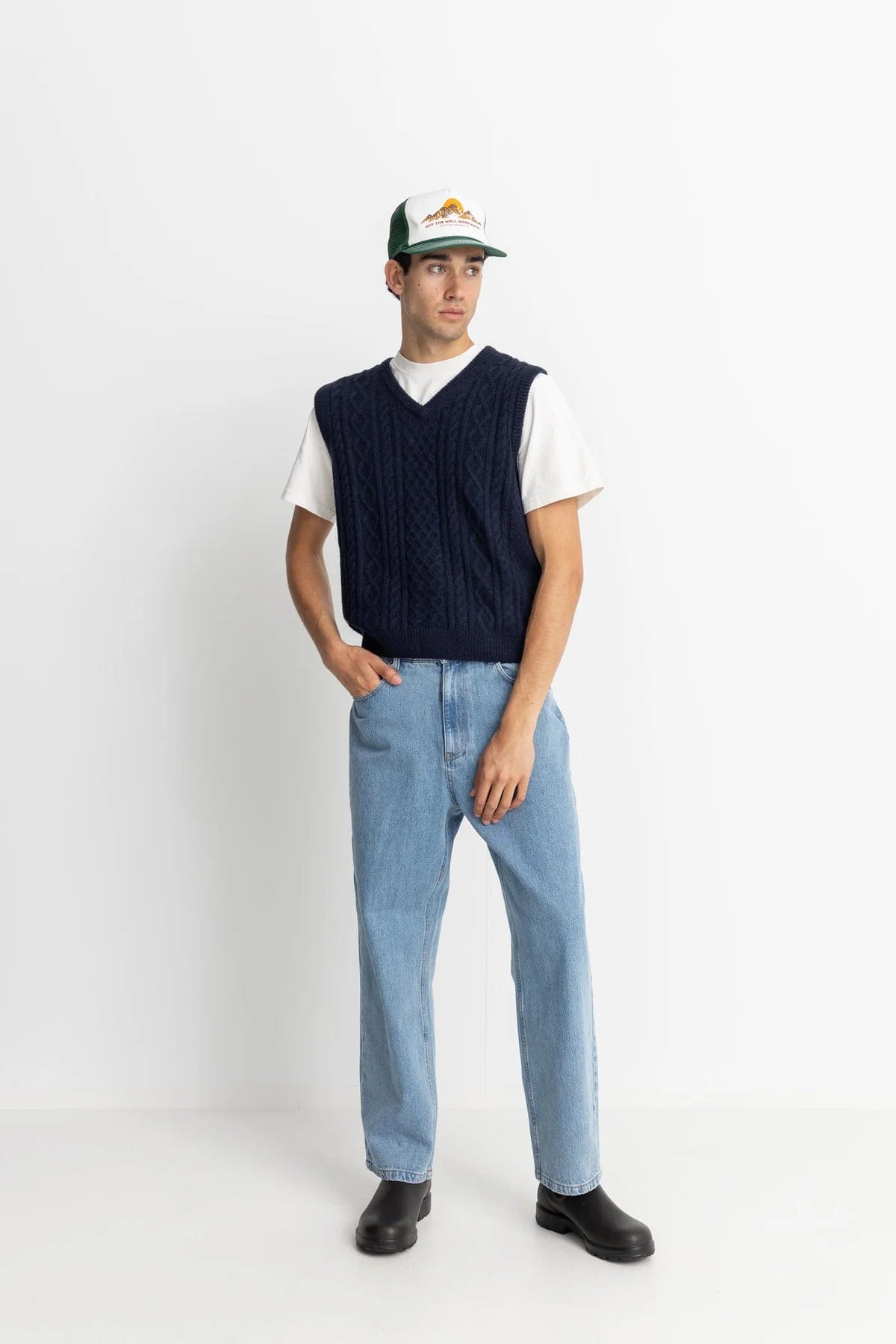 M SWEATERS - RHYTHM - Mohair Knit Vest - PLENTY