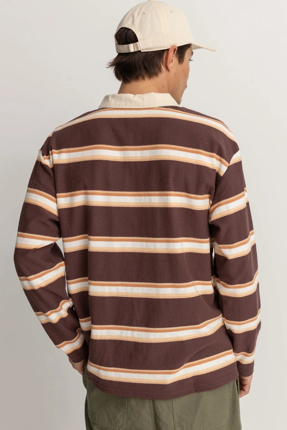 M TOPS - RHYTHM - Vintage Stripe Polo Shirt - PLENTY