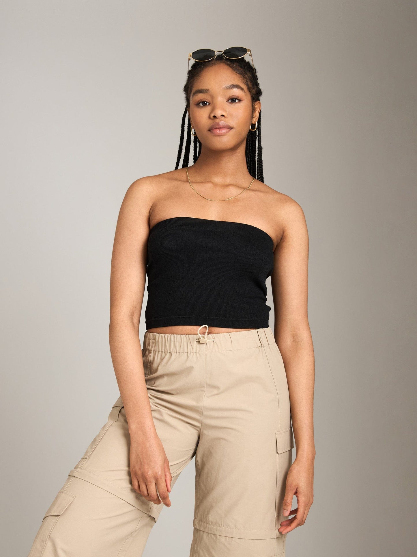 TOPS - Ribbon Luxe - Sculpt Thea Seamless Tube Top - PLENTY