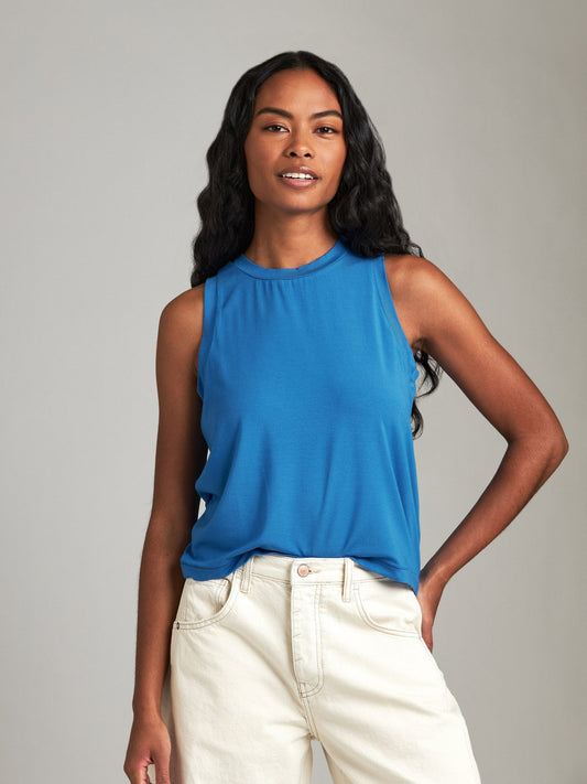 TOPS - Ribbon Luxe - Modal Estella Shell Tank - PLENTY