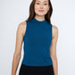 Ribbon Luxe tops Marine / XXS Renny Sleeveless Mockneck Shell