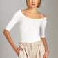 TOPS - Ribbon Luxe - Modal Sherwood Scoop Neck Top - PLENTY