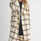 SADIE & SAGE OUTERWEAR Emily Long Window Pane Coat