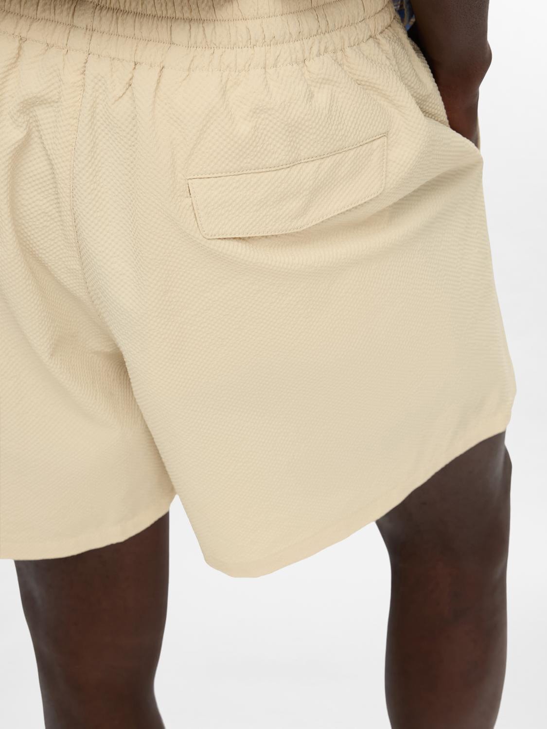 M BOTTOMS - Selected - Harry Seersucker Shorts - PLENTY