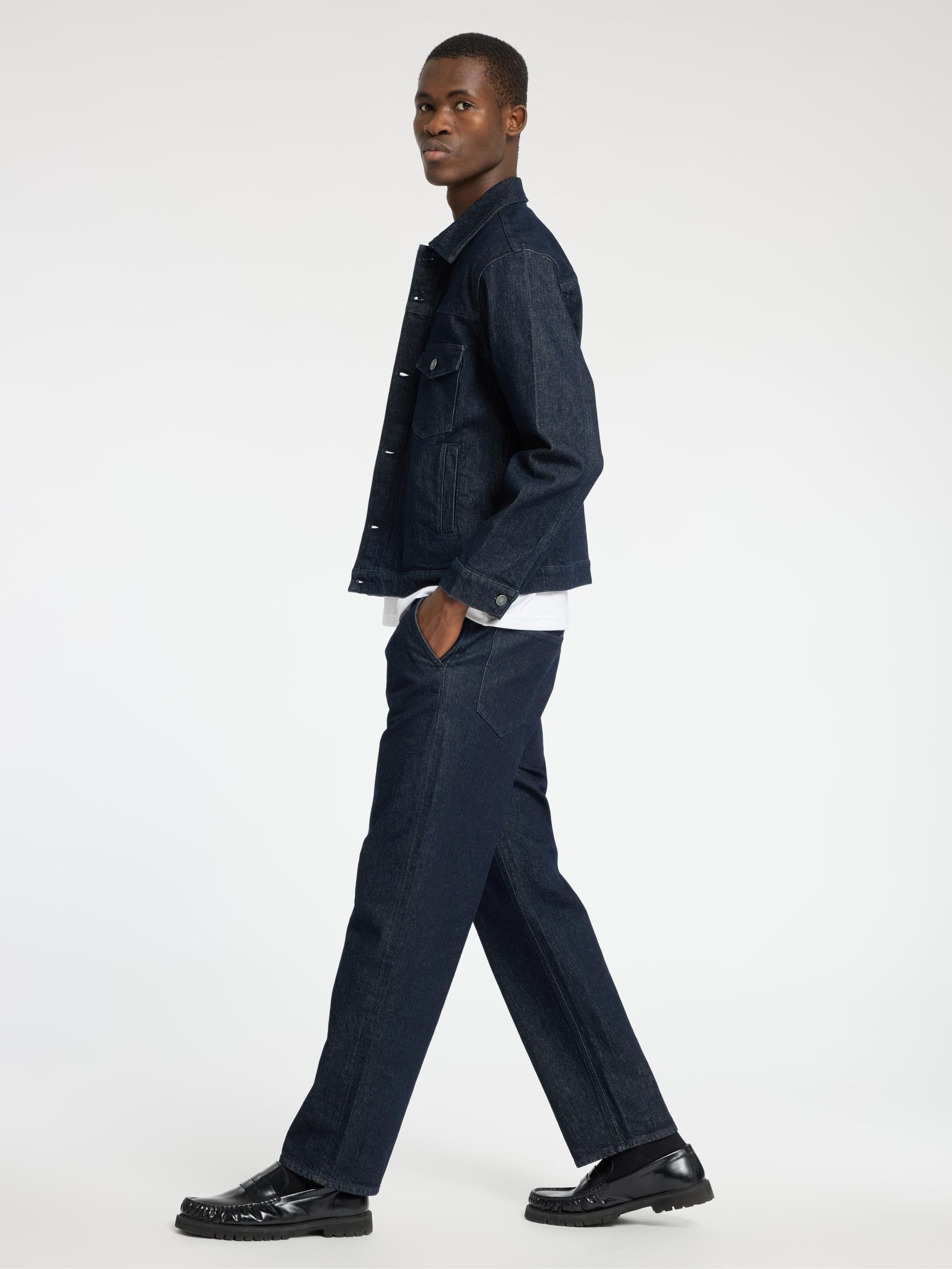 Selected M BOTTOMS Loose Kobe Pleat Jean