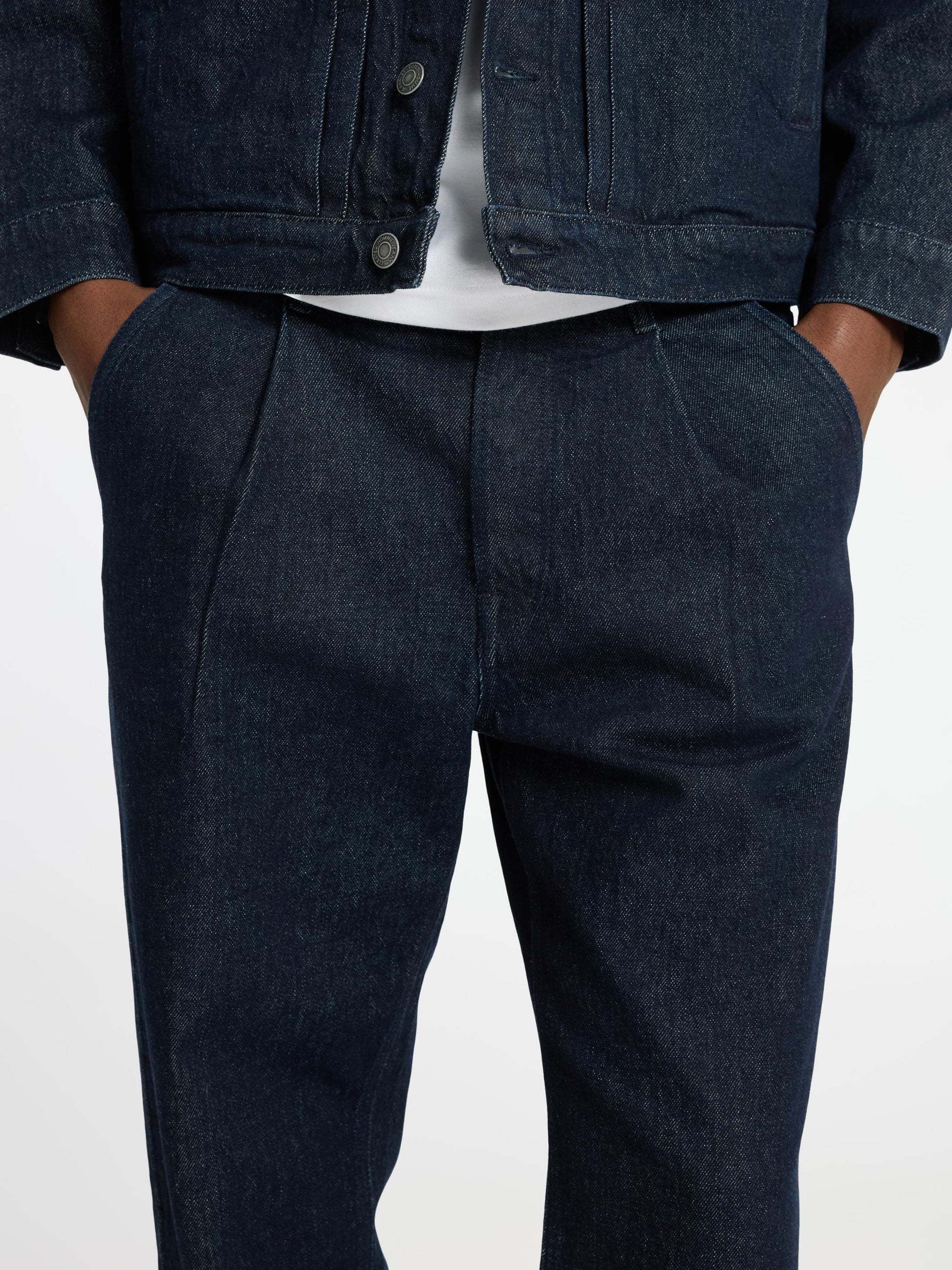 Selected M BOTTOMS Loose Kobe Pleat Jean