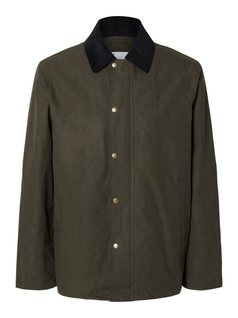 Selected m jackets Walter Waxed Cotton Jacket