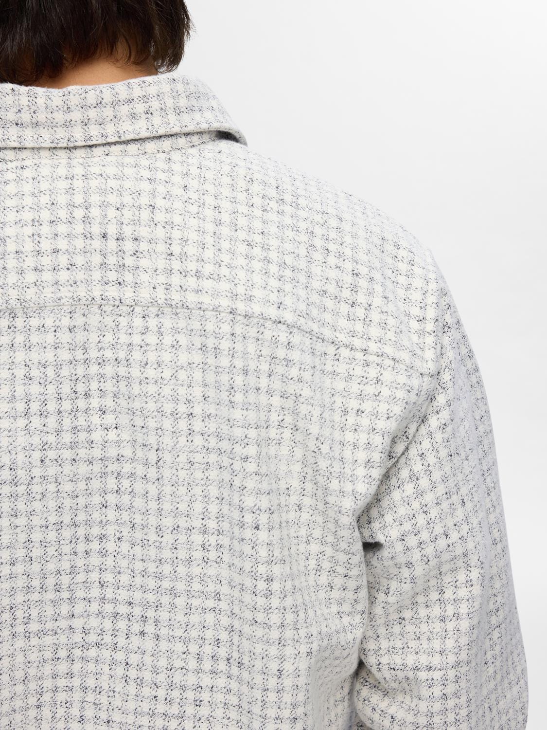 Selected m tops Boucle Check Overshirt