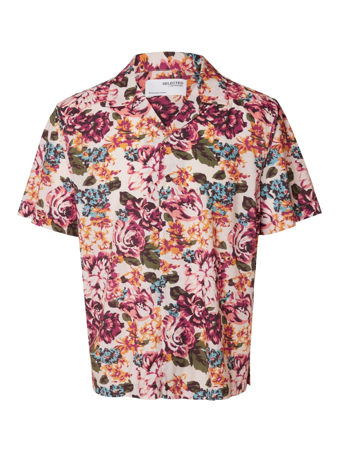 m tops - Selected - Relaxed Floral Shirt AOP - PLENTY