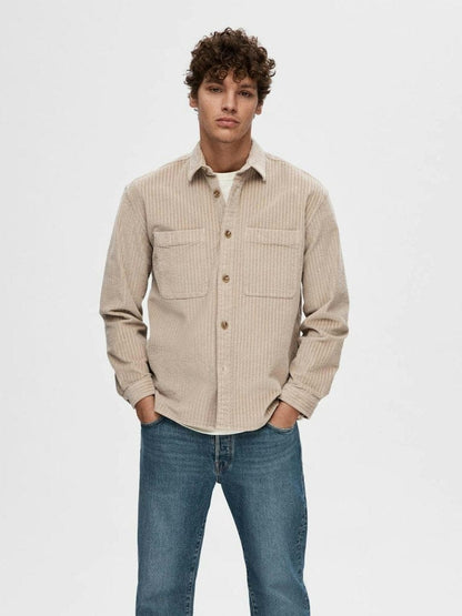 Selected m tops Pure Cashmere / S Peder Corduroy Overshirt