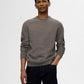 M SWEATERS - Selected - Ross Structure Organic Crew Neck - PLENTY