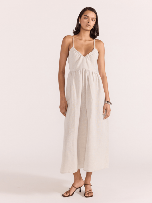 STAPLE THE LABEL DRESSES Natural Marle / XS Harper Linen Sundress