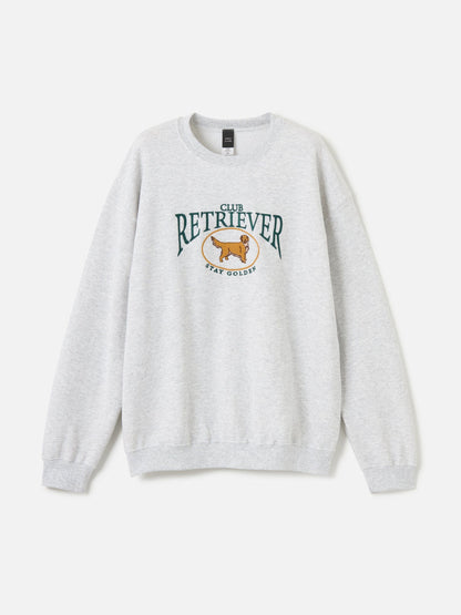 Sweater - SWEET CLAIRE - Retriever Embroidered Sweatshirt - PLENTY