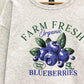 SWEET CLAIRE Sweater Farm Fresh Blueberries Sweatshirt