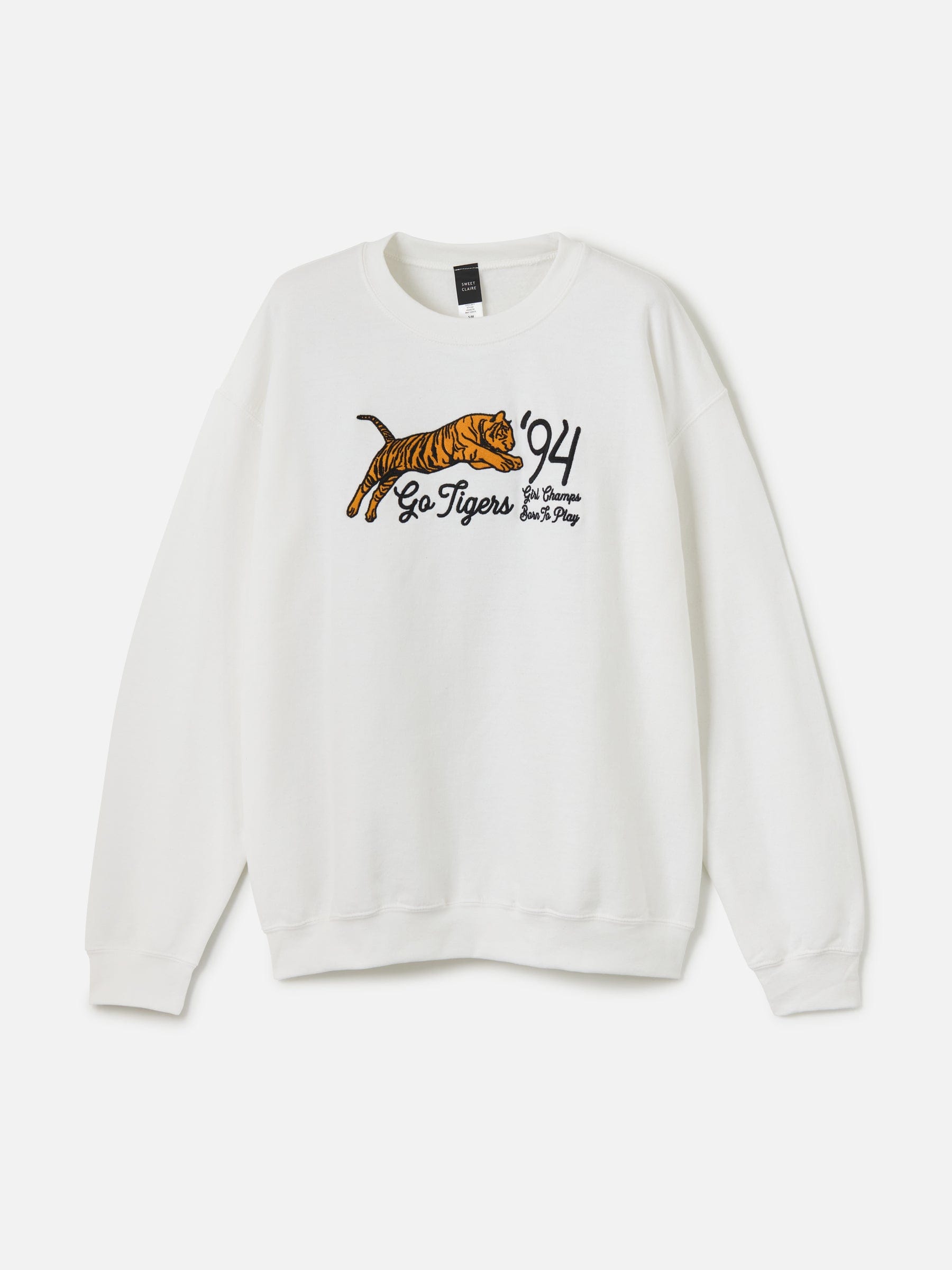 Sweater - SWEET CLAIRE - Tiger '94 Embroidered Sweatshirt - PLENTY