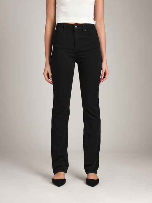 Denim - Tailor Made - Premium Newport Highrise Straight Leg - Black - PLENTY