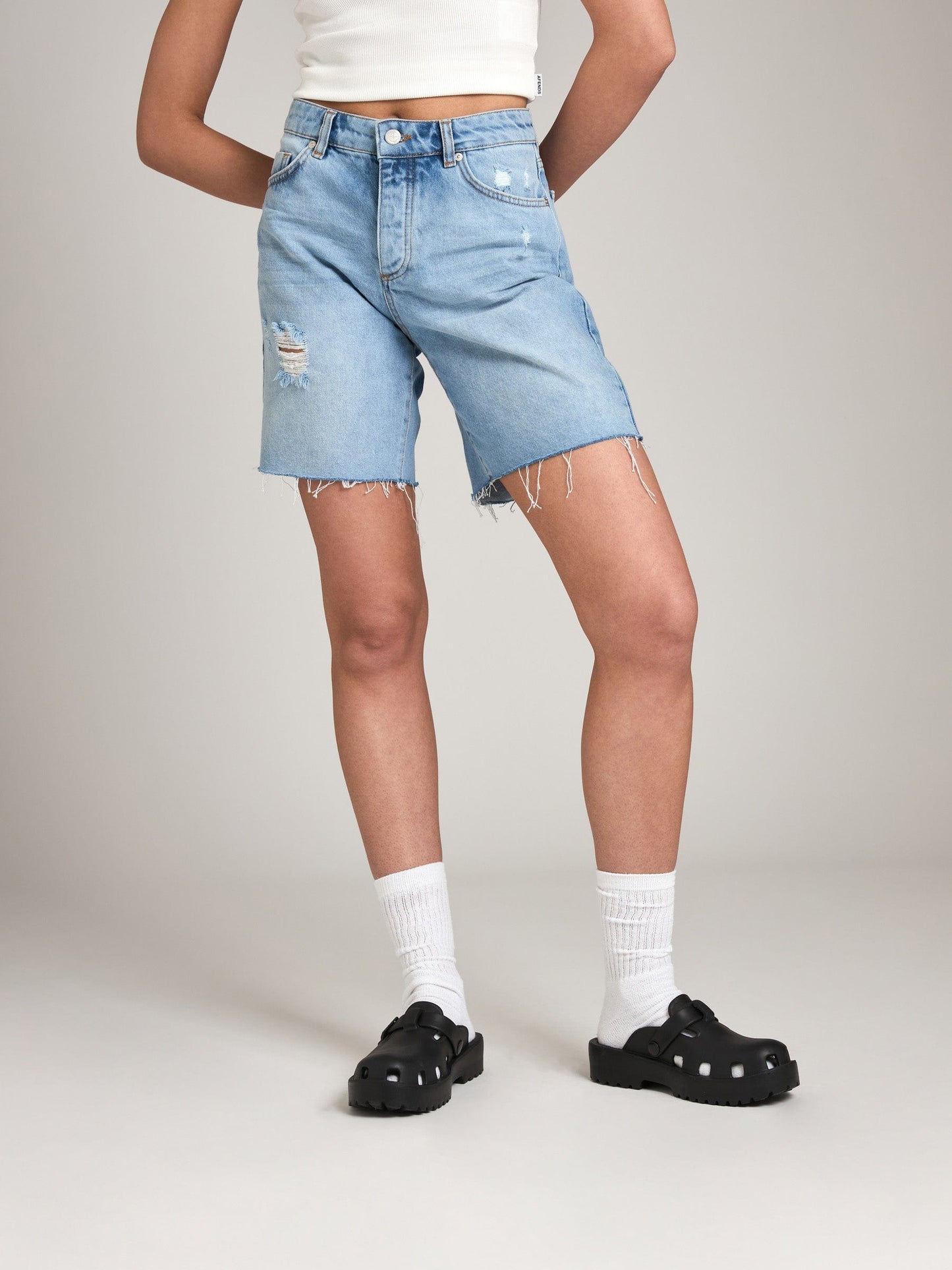 Tailor Made Denim Premium Oslo 90's Short - Light Blue